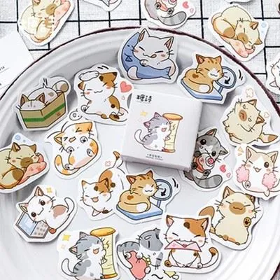 Kawaii-Cartoon-Cat-Daily-Life-Paper-Stickers-45-Pcs-1_384x384.webp